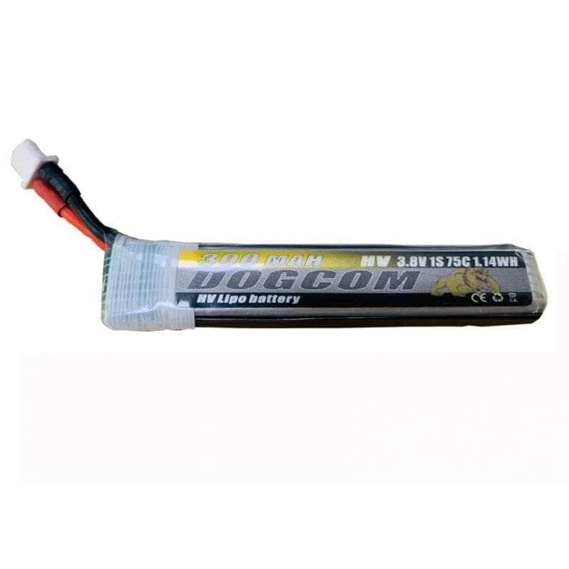 DOGCOM Battery DogCom 3.8V 1S 300mAh 75C LiHV Battery w/ Cabled - BT2.0
