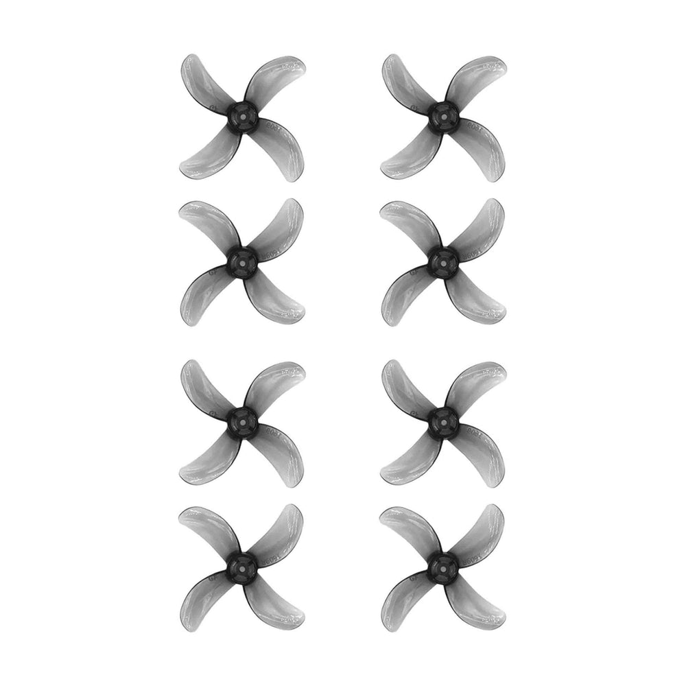 FLYWOO Prop Flywoo 1609 4-Blade 1mm Shaft 40mm Propellers (Set of 8) - Clear Black