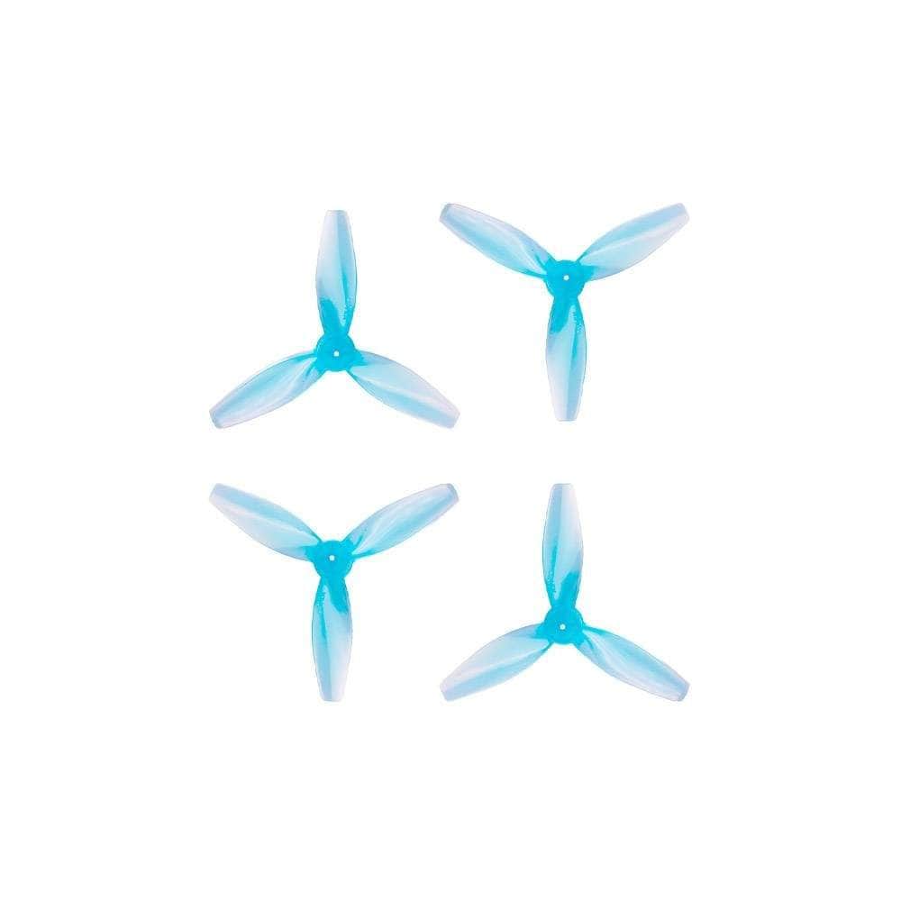 GEMFAN Prop Blue Gemfan 2412 3-Blade Propeller (Set of 8) - 1.5mm Shaft