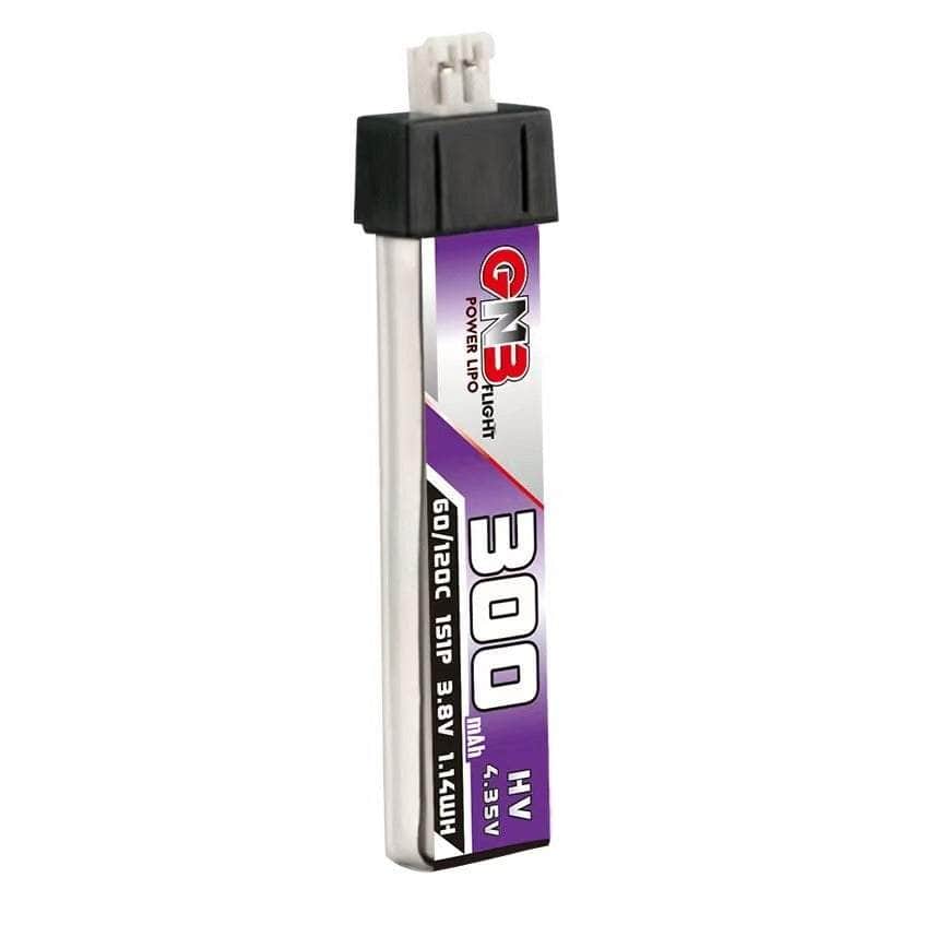 GNB Battery Gaoneng GNB 3.8V 1S 300mAh 60C LiHV Whoop/Micro Battery w/ Plastic Head - PH2.0