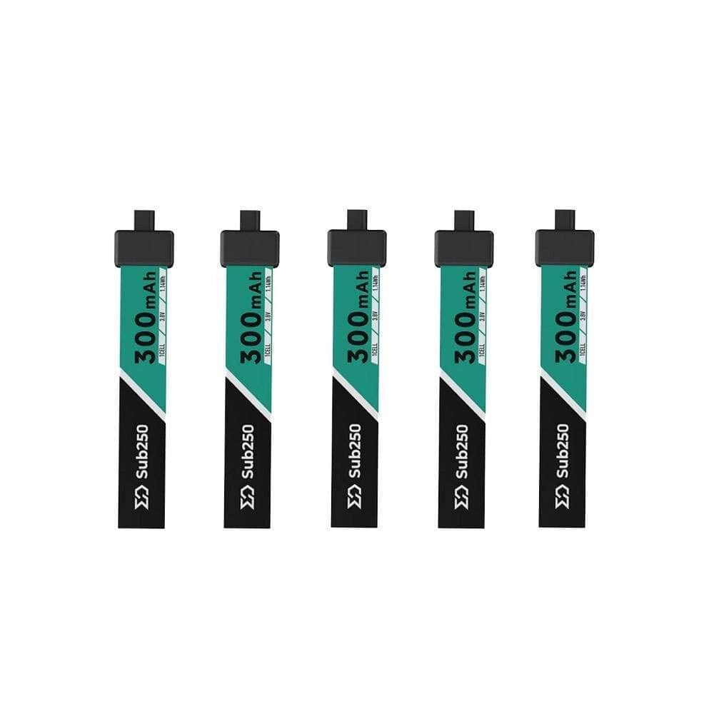 SUB250 Battery Sub250 1S 300mAh 75C Micro Battery 5PK - A30