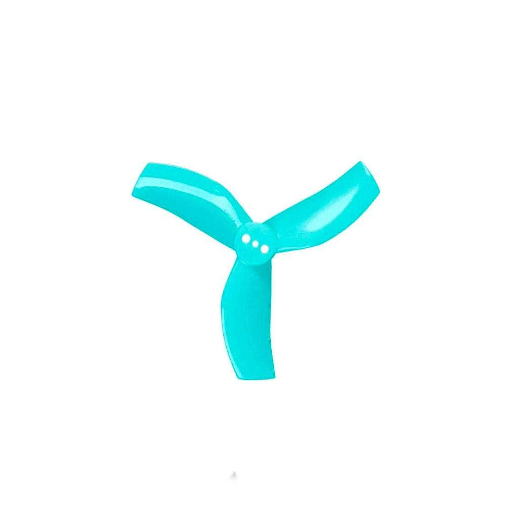 FOXEER Prop Teal DAL New Cyclone T2530 Tri-Blade 2.5" Prop 8 Pack - Choose Color