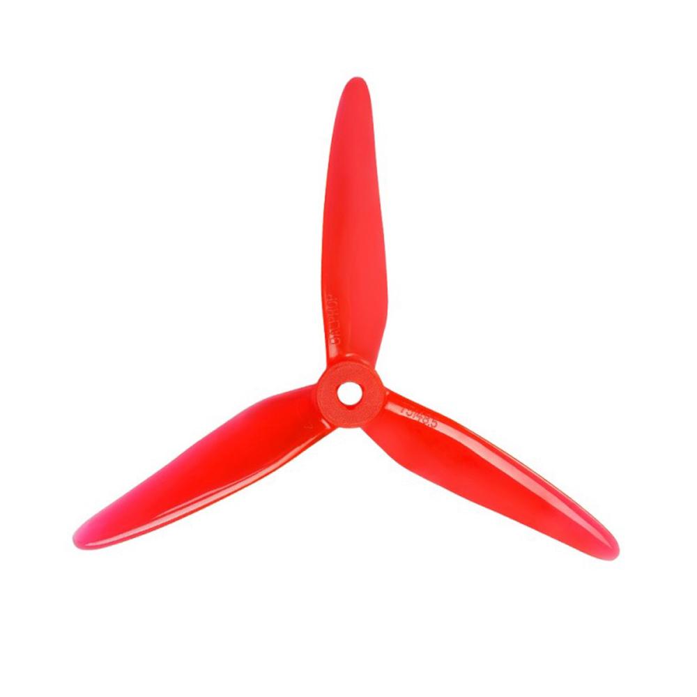 FOXEER Prop Crystal Red DAL SpitFire T5148.5 Tri-Blade 5" Prop 4 Pack - Choose Your Color