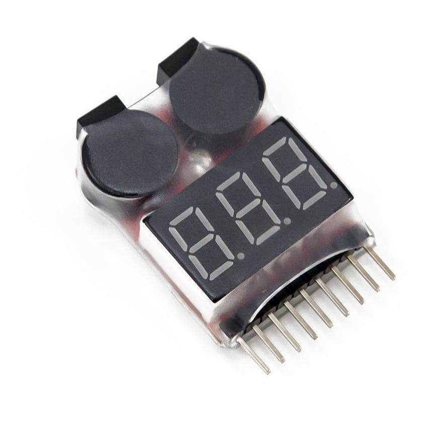 FPVELITE Charger ACC 1-8S LiPo Battery Checker Voltage Tester w/ Low Voltage Alarm