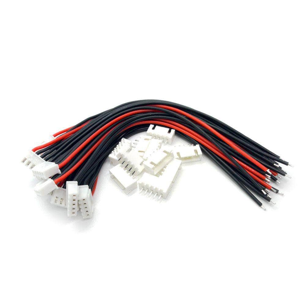 FPVELITE Hardware 4S Balance Lead JST-XH 4S1P Balance Connector Male/Female Plug - 10 Pack