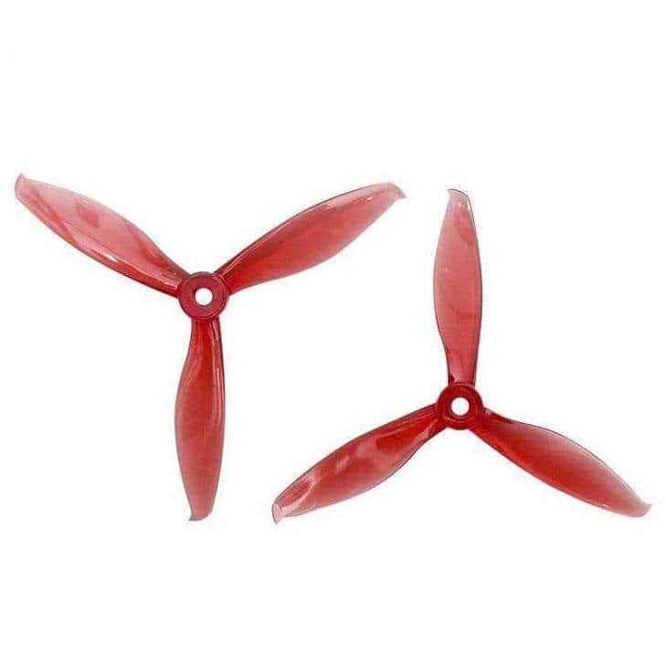 GEMFAN Prop Red Gemfan Flash 5149 Tri-Blade 5" Prop 4 Pack - Choose Your Color