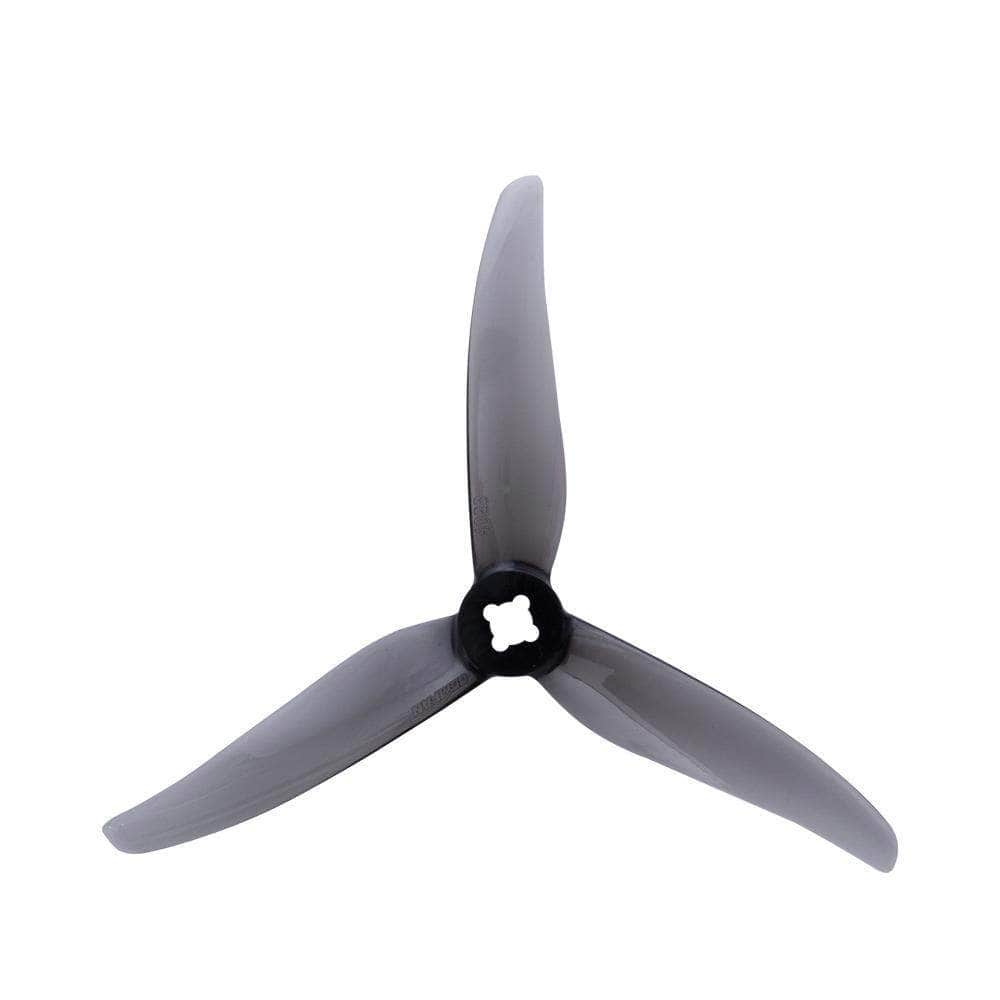 GEMFAN Prop Clear Grey Gemfan Hurricane 4023 Durable Tri-Blade 4" Prop 4 Pack (5mm & 1.5mm Mounting) - Choose Your Color