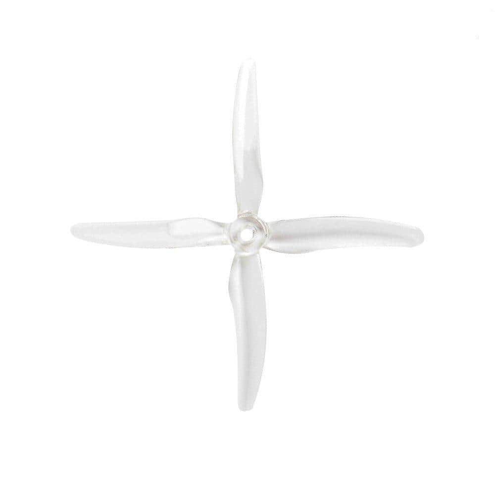 GEMFAN Prop Clear Gemfan Hurricane X 51455 Durable Quad-Blade 5" Prop 4 Pack - Choose Your Color