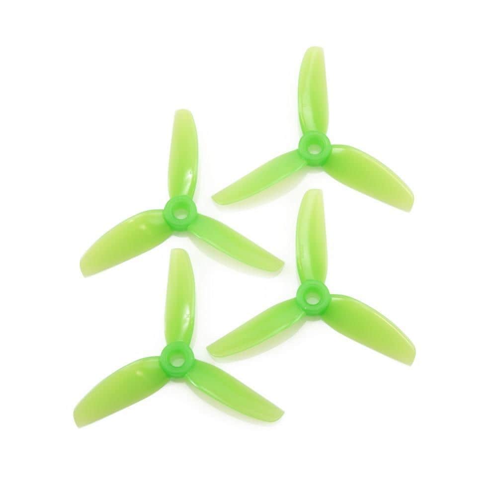 HQPROP Prop Green HQ Prop 3x3x3 PC Durable Tri-Blade 3" Prop 4 Pack (5mm Shaft) - Choose Your Color