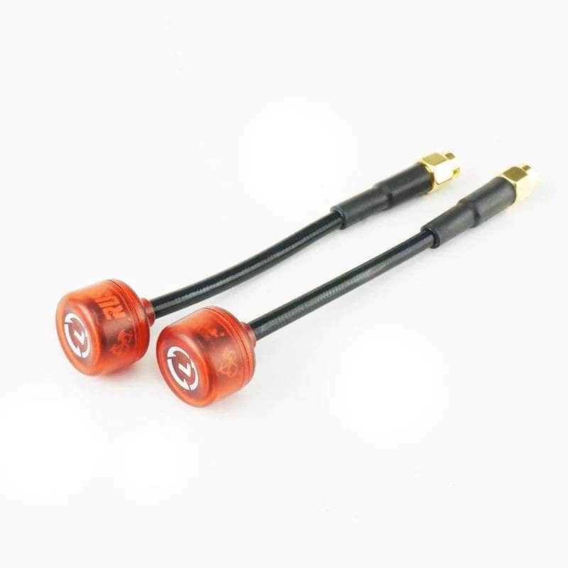 RUSHFPV Antenna LHCP RUSHFPV Cherry Ultra Extended 5.8GHz SMA Antenna (2pc) - Transparent Red - Choose Your Polarization