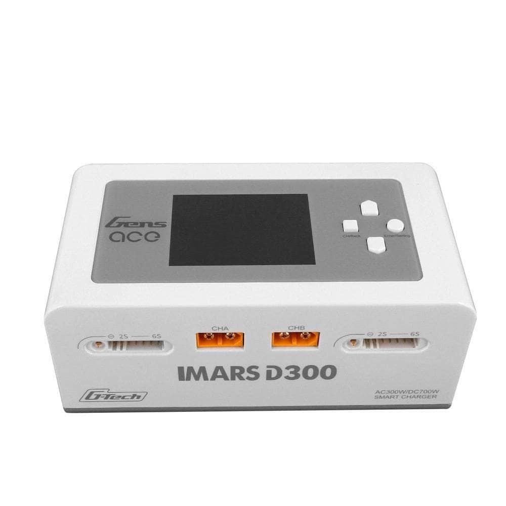 Gens Ace Charger Gens Ace iMars D300 G-Tech AC/DC 300W/700W 1-6S 16A LiPo Charger - White - XT60