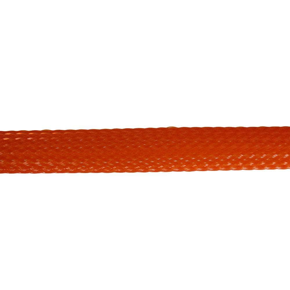 TECHFLEX Hardware Dark Orange RDQ 3/8'' x 2ft. Braided Mesh Wire Wrap for ESC and Motor Wires