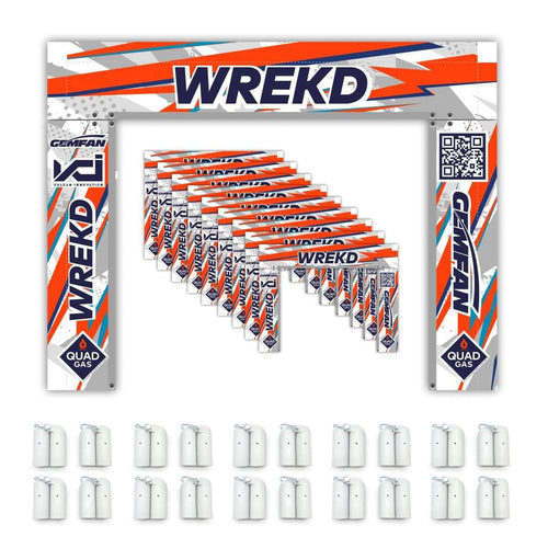 WREKD Co. Racing, Gate Chapter Gate Sponsorship Package w/ 7' x 6' Opening (10 gates, 10 hinge sets, no pvc)