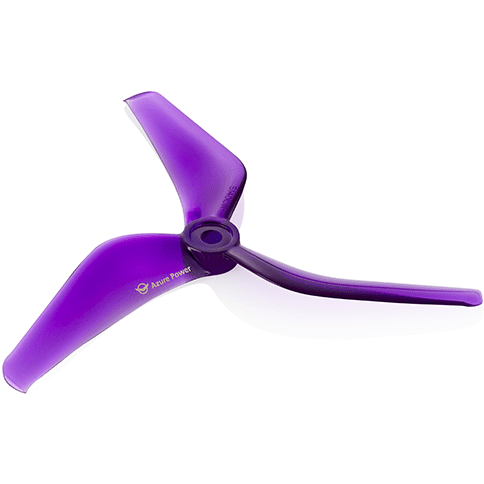 AZURE Prop Purple Azure Power 5140 LCP Tri-Blade 5'' Prop 4 Pack - Choose Your Color