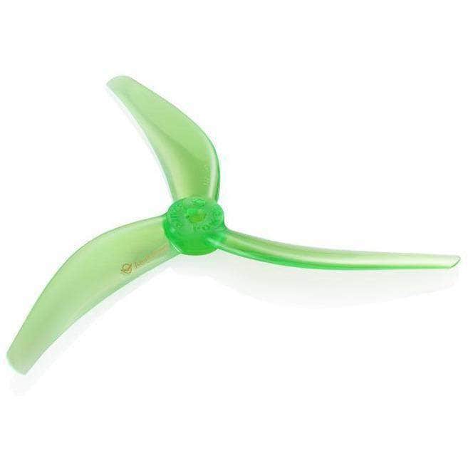 AZURE Prop Bright Green Azure Power Johnny Freestyle 4.8x3.8x3 POPO Compatible Tri-Blade 5" Prop 4 Pack - Choose Your Color