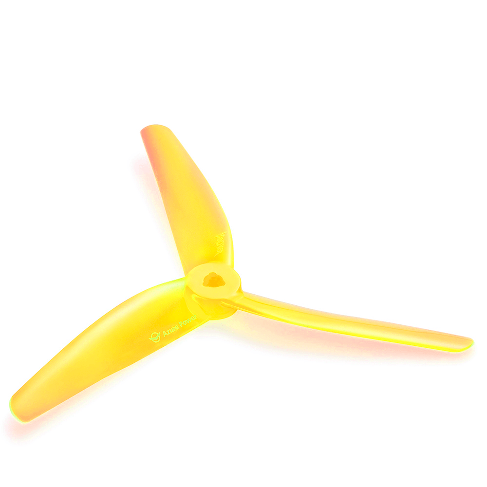 AZURE Prop Yellow Azure Power Vanover Limited Edition 5.1x3.0x3 POPO Compatible Tri-Blade 5" Prop 4 Pack - Choose Your Color