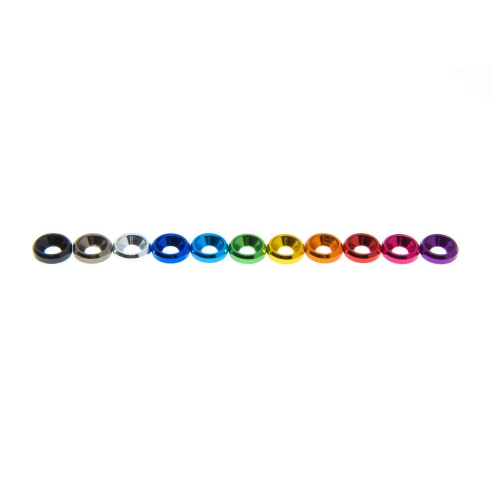 FPVELITE Hardware M3 Countersunk Washer (10PCS) - Choose Your Color
