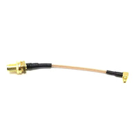 FPVELITE Hardware Clear RDQ 90° MMCX to SMA Pigtail - Choose Color