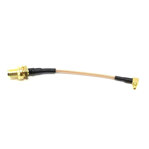 FPVELITE Hardware Clear RDQ 90° MMCX to SMA Pigtail - Choose Color