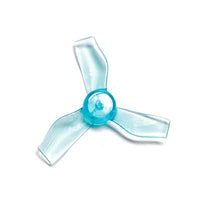 GEMFAN Prop Clear Blue Gemfan 1219-3 Durable Tri-Blade 31mm Micro/Whoop Prop 8 Pack (1mm Shaft) - Choose Your Color
