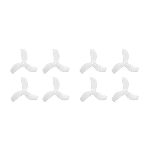 GEMFAN Prop Milk White Gemfan 35mm-3 Tri-Blade Micro/Whoop Prop 8 Pack (1mm Shaft) - Choose Your Color