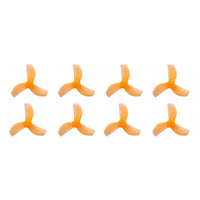 GEMFAN Prop Orange Gemfan 35mm-3 Tri-Blade Micro/Whoop Prop 8 Pack (1mm Shaft) - Choose Your Color