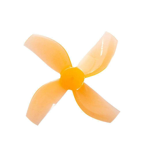 GEMFAN Prop Orange Gemfan 35mm Durable Quad-Blade Micro/Whoop Prop 8 Pack (1mm Shaft) - Choose Your Color