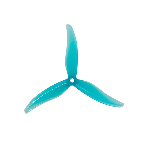 GEMFAN Prop Clear Blue Gemfan Durable 5536 Tri-Blade 5.5" Prop 4 Pack - Choose Your Color