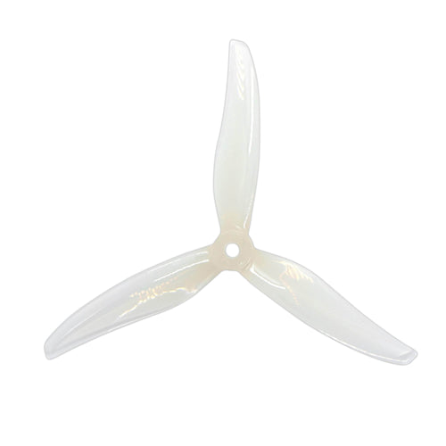 GEMFAN Prop Milk White Gemfan Freestyle 5226 Durable Tri-Blade 5.2" Prop 4 Pack - Choose Your Color