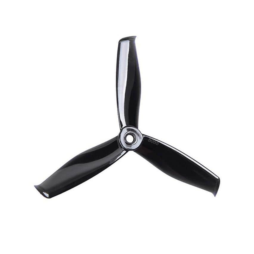 GEMFAN Prop Black Gemfan Hulkie 5055S V2 Tri-Blade 5" Prop 4 Pack - Choose Your Color