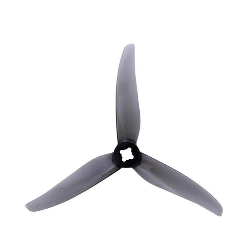 GEMFAN Prop Clear Grey Gemfan Hurricane 4023 Durable Tri-Blade 4" Prop 4 Pack (5mm & 1.5mm Mounting) - Choose Your Color