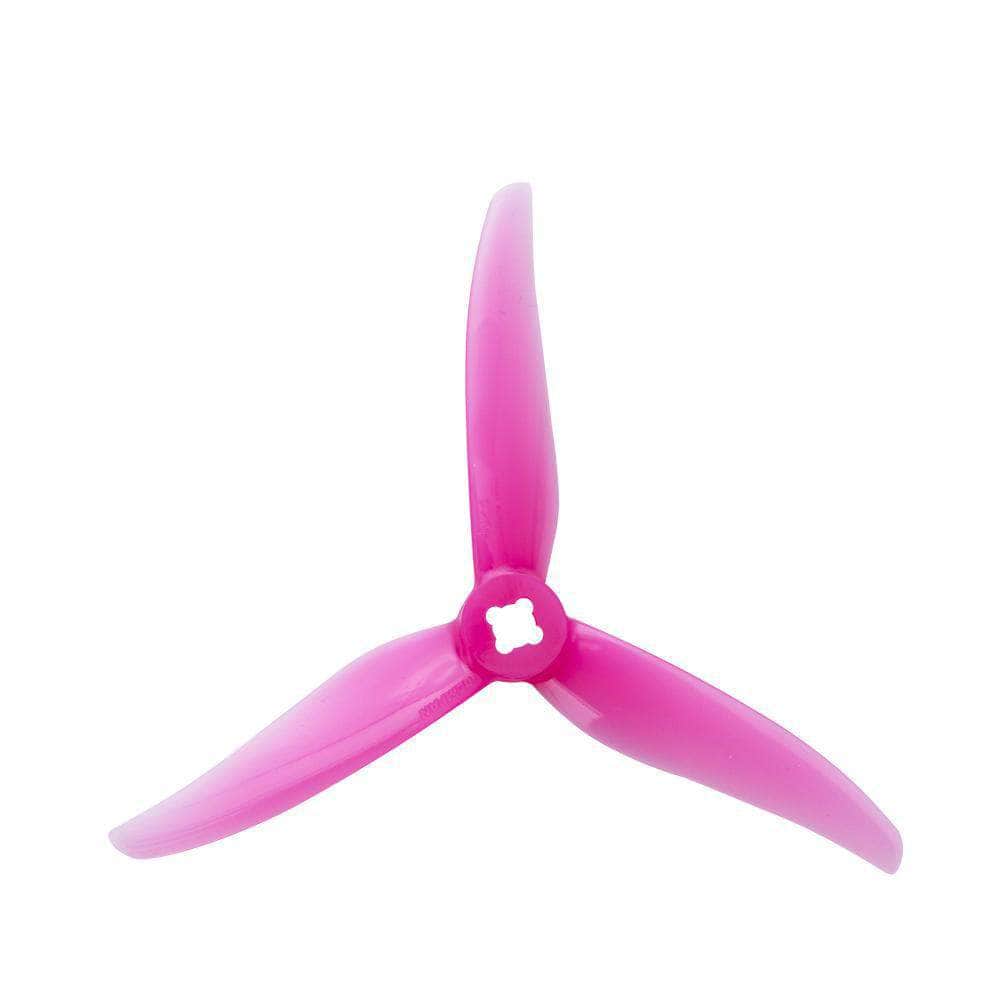 GEMFAN Prop Pink Gemfan Hurricane 4023 Durable Tri-Blade 4" Prop 4 Pack (5mm & 1.5mm Mounting) - Choose Your Color
