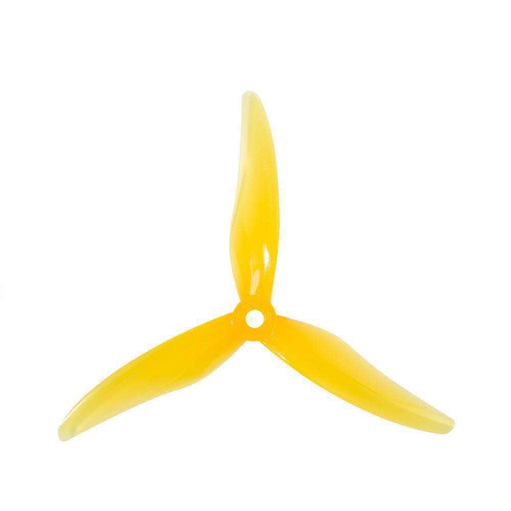 GEMFAN Prop Yellow Gemfan Hurricane 51477 Tri-Blade 5" Prop 4 Pack - Choose Your Color