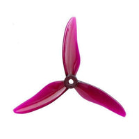 GEMFAN Prop Clear Purple Gemfan Hurricane 51499 Durable Tri-Blade 5" Prop 4 Pack - Choose Your Color