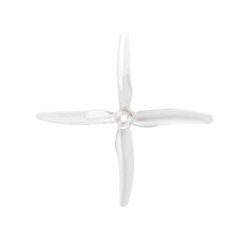 GEMFAN Prop Clear Gemfan Hurricane X 51455 Durable Quad-Blade 5" Prop 4 Pack - Choose Your Color