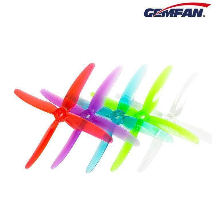 GEMFAN Prop Gemfan Hurricane X 51455 Durable Quad-Blade 5" Prop 4 Pack - Choose Your Color