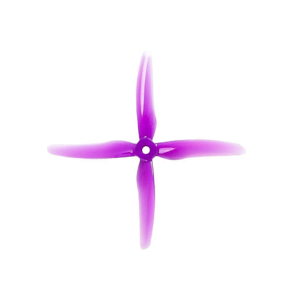 GEMFAN Prop Purple Gemfan Hurricane X 51455 Durable Quad-Blade 5" Prop 4 Pack - Choose Your Color