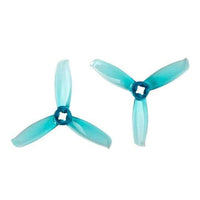 GEMFAN Prop Clear Blue Gemfan WinDancer 3028 Tri-Blade 3" Prop 4 Pack  (5mm/1.5mm Mounting) - Choose Your Color