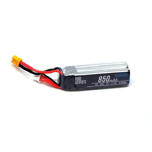 GNB Battery RDQ Series 11.4V 3S 850mAh 60C LiHV Whoop/Micro Battery (Long Type) - XT30