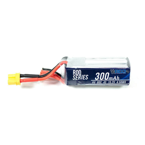 GNB Battery RDQ Series 15.2V 4S 300mAh 80C LiHV Battery (Long Type) - XT30