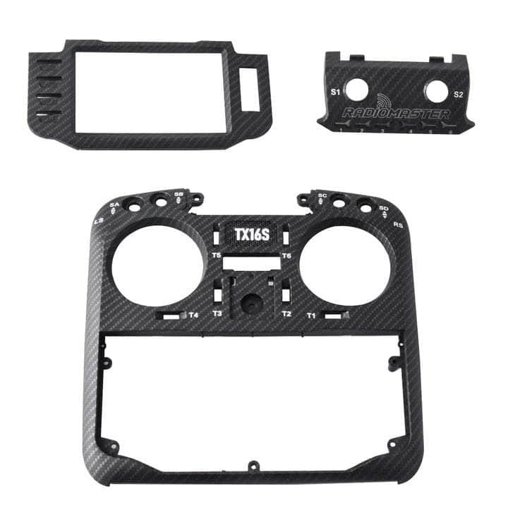HOBBYPORTER RC TX ACC Carbon Faceplate for RadioMaster TX16S Transmitter - Choose Color