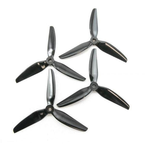 HQPROP Prop Grey HQ Prop 5.1x4.1x3 POPO Compatible Tri-Blade 5" Prop 4 Pack - Choose Your Color