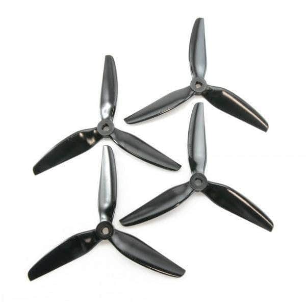 HQPROP Prop Grey HQ Prop 5.1x4.1x3 POPO Compatible Tri-Blade 5" Prop 4 Pack - Choose Your Color