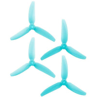 HQPROP Prop Blue HQ Prop 5x4.3x3 V1S Tri-Blade 5" Prop 4 Pack - Choose Your Color