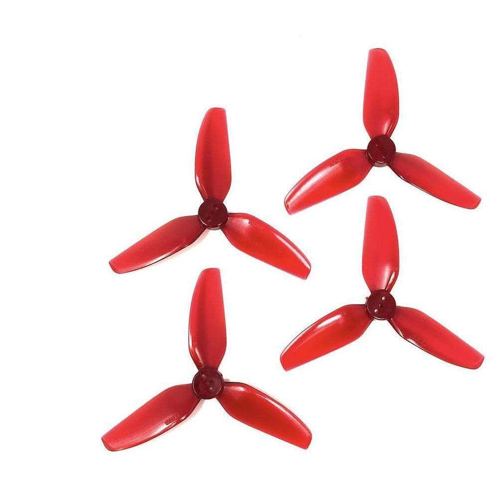 HQPROP Prop Red HQ Prop T3x3x3 PC Durable Tri-Blade 3" Prop 4 Pack (3 Hole) - Choose Your Color