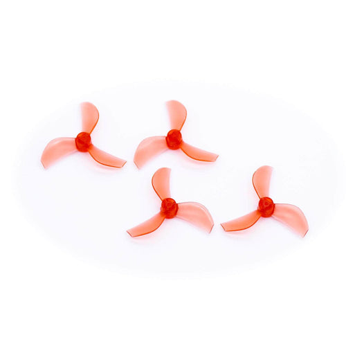 NEWBEEDRONE Prop Clear Ruby NewBeeDrone Azi Tri-Blade 31mm Micro/Whoop Prop 8 Pack (1mm Shaft) - Choose Your Color