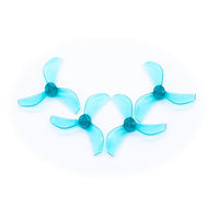 NEWBEEDRONE Prop Clear Teal NewBeeDrone Azi Tri-Blade 31mm Micro/Whoop Prop 8 Pack (1mm Shaft) - Choose Your Color