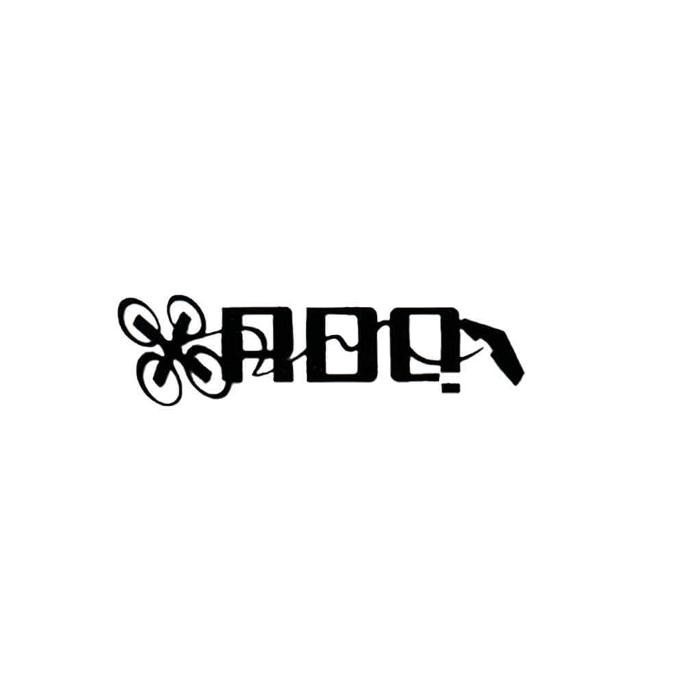 RaceDayQuads Black RDQ Logo Sticker Decal V2 - Choose Your Color