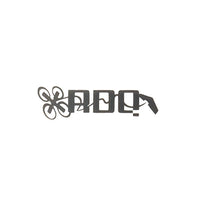 RaceDayQuads Dark Gray RDQ Logo Sticker Decal V2 - Choose Your Color
