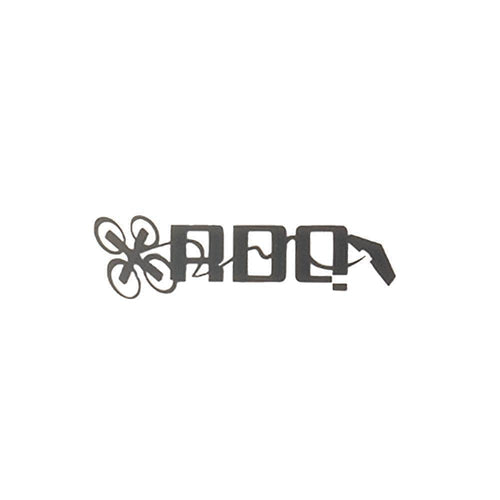 RaceDayQuads Dark Gray RDQ Logo Sticker Decal V2 - Choose Your Color